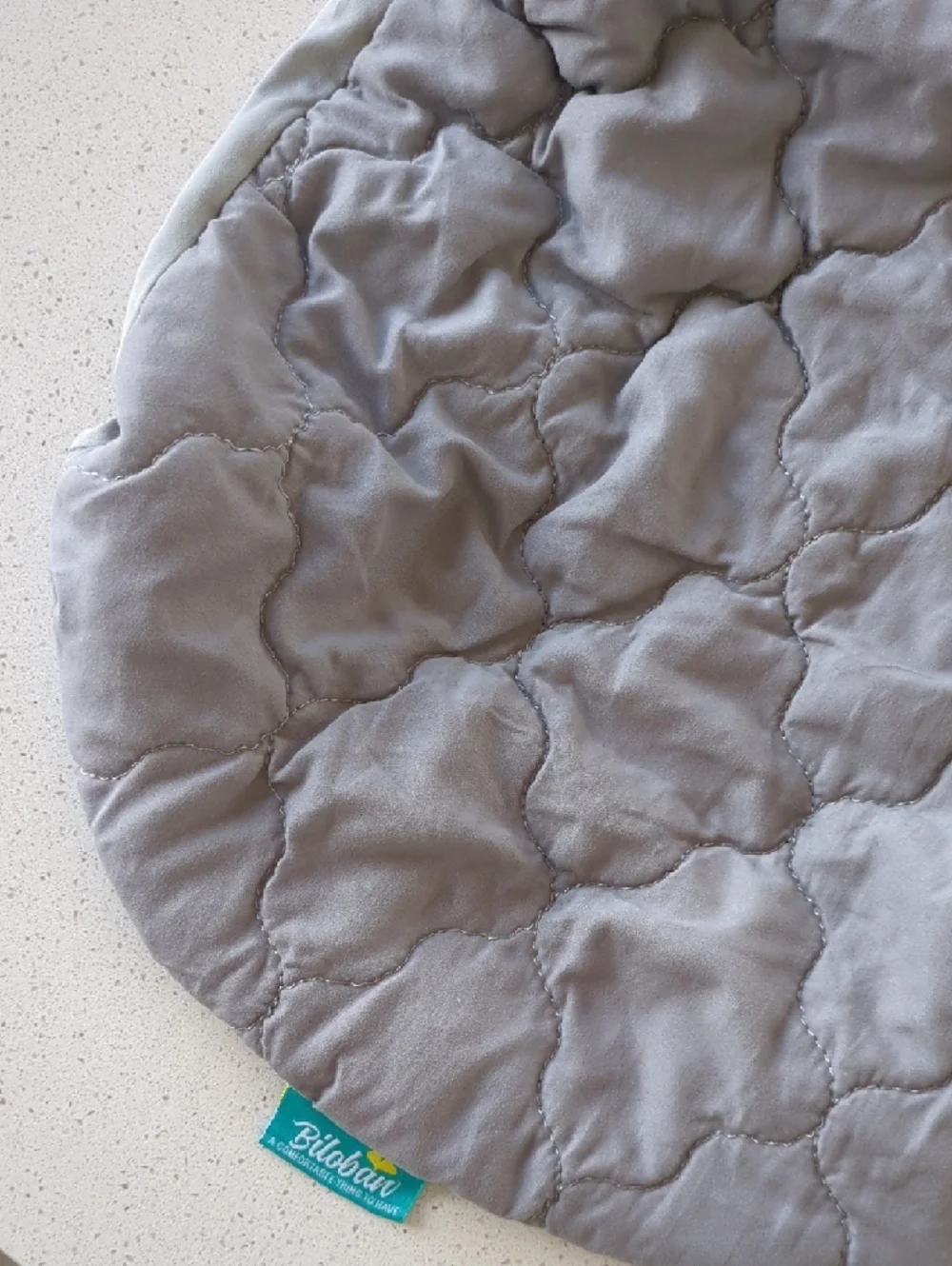 Quilted Bassinet Mattress Sheets in White and Gray - Set Of 2 - Biloban